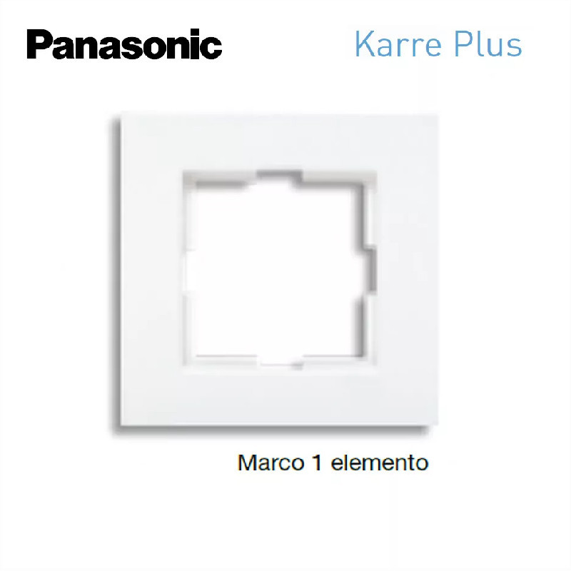 Marcos con logotipo Viko Panasonic Karre Plus Color Blanco
