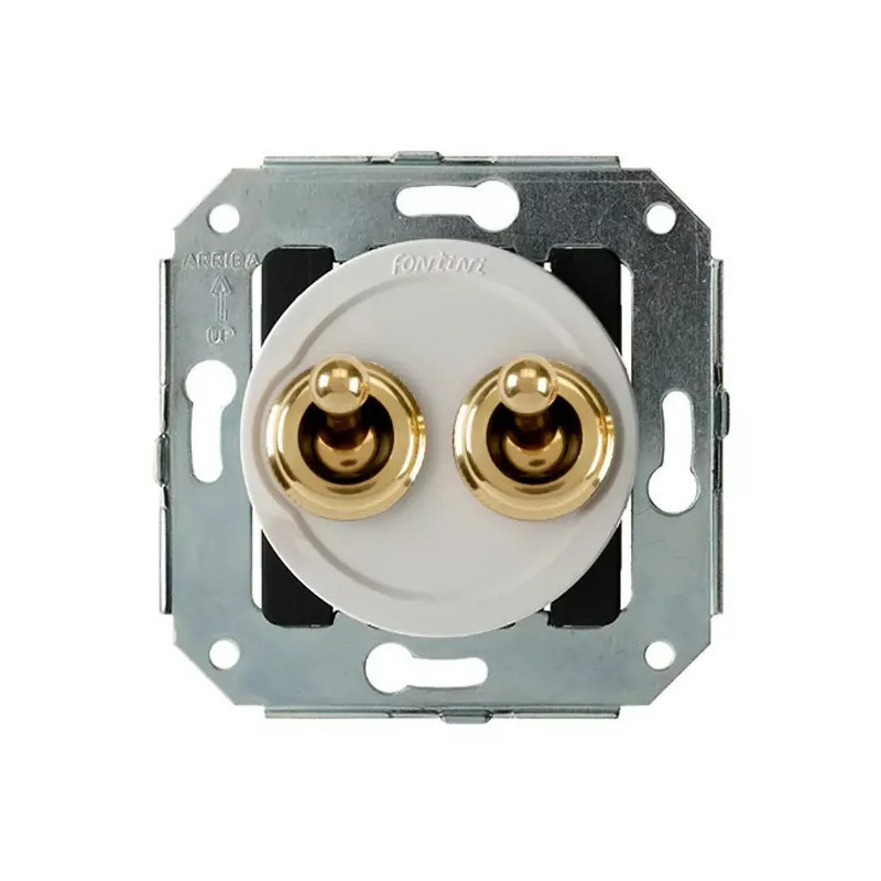 Doble conmutador Fontini Venezia Toggle Switches