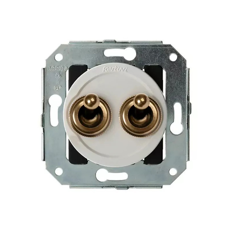 Doble pulsador Fontini Venezia Toggle Switches