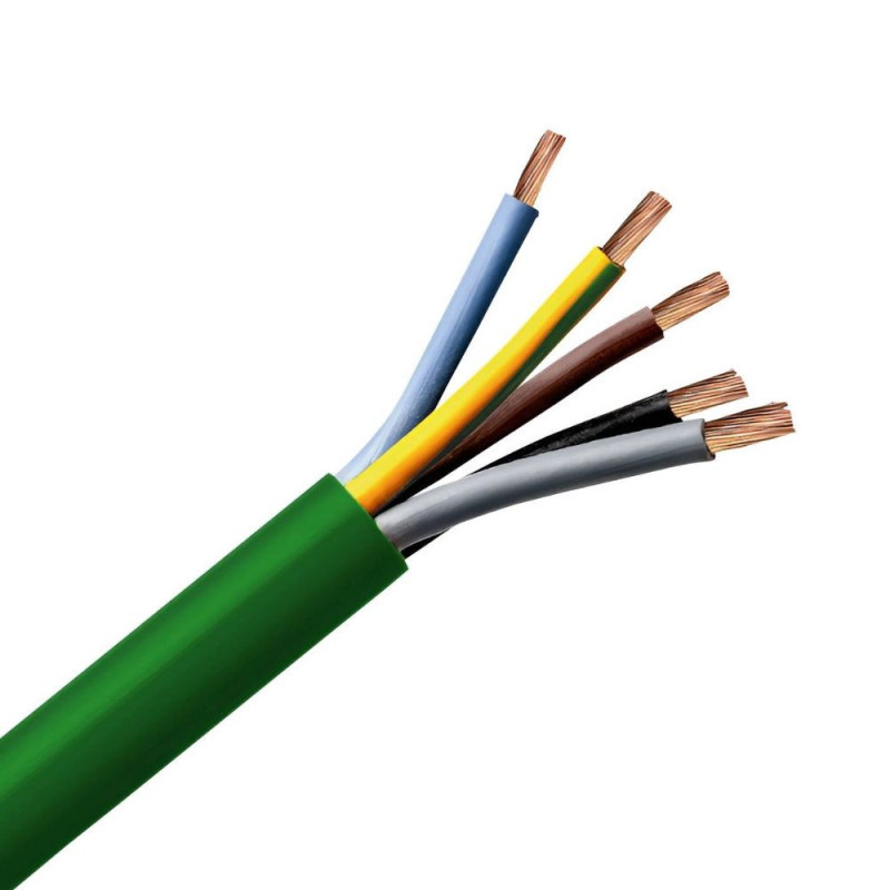 Manguera eléctrica libre halógenos 5 x 6 mm²