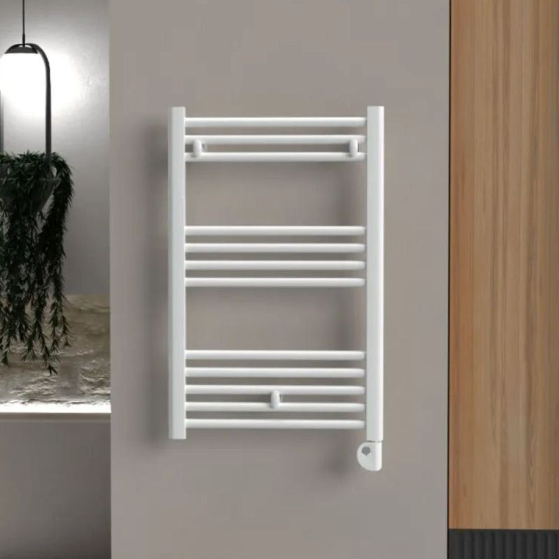 Secatoallas Eléctrico ELBA SRT 770mm x 500 mm Bajo Consumo de Rointe en blanco montaje en pared Secatoallas Eléctrico ELBA SRT 770mm x 500 mm Bajo Consumo de Rointe en blanco montaje en pared