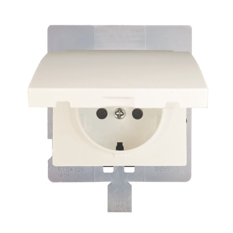 Tapa Articulada para Base Enchufe IP44 para BJC Iris Estanca Blanco