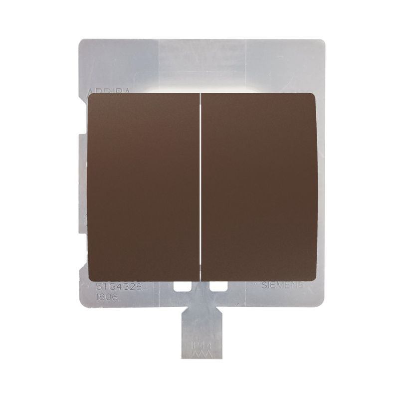 Tecla doble para Doble Interruptor, Doble Conmutador y Doble Pulsador IP44 para Iris estanca y Iris plus estanca