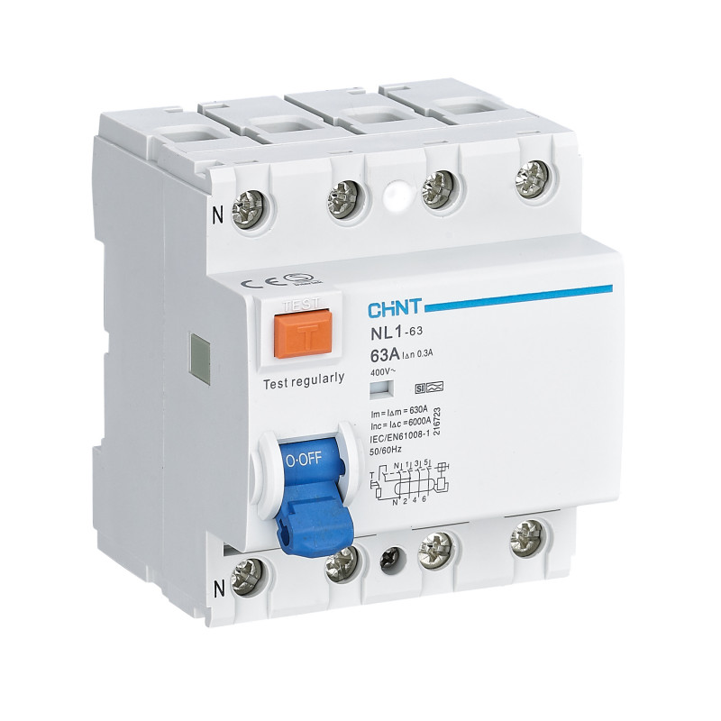 Interruptor diferencial trifásico superinmunizado 4P 300 ASI Chint