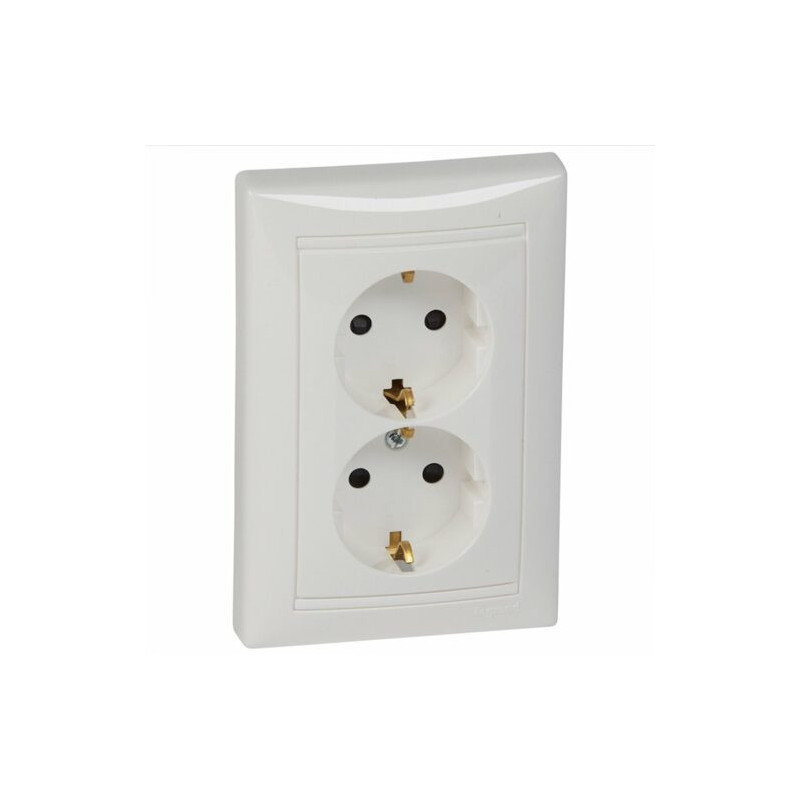 Doble enchufe schuko Legrand Valena