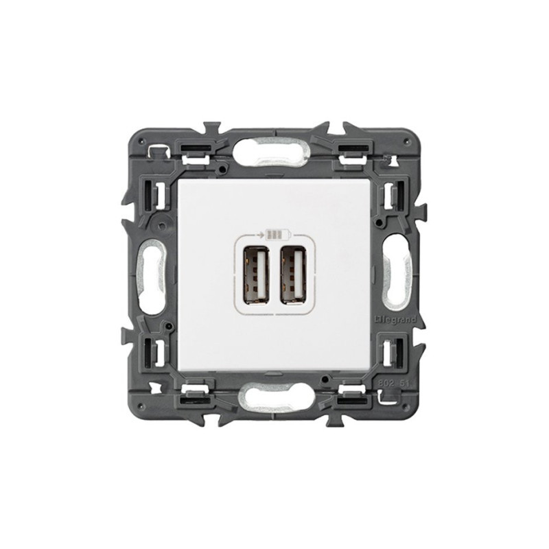 Cargador doble USB tipo A Legrand Valena Next